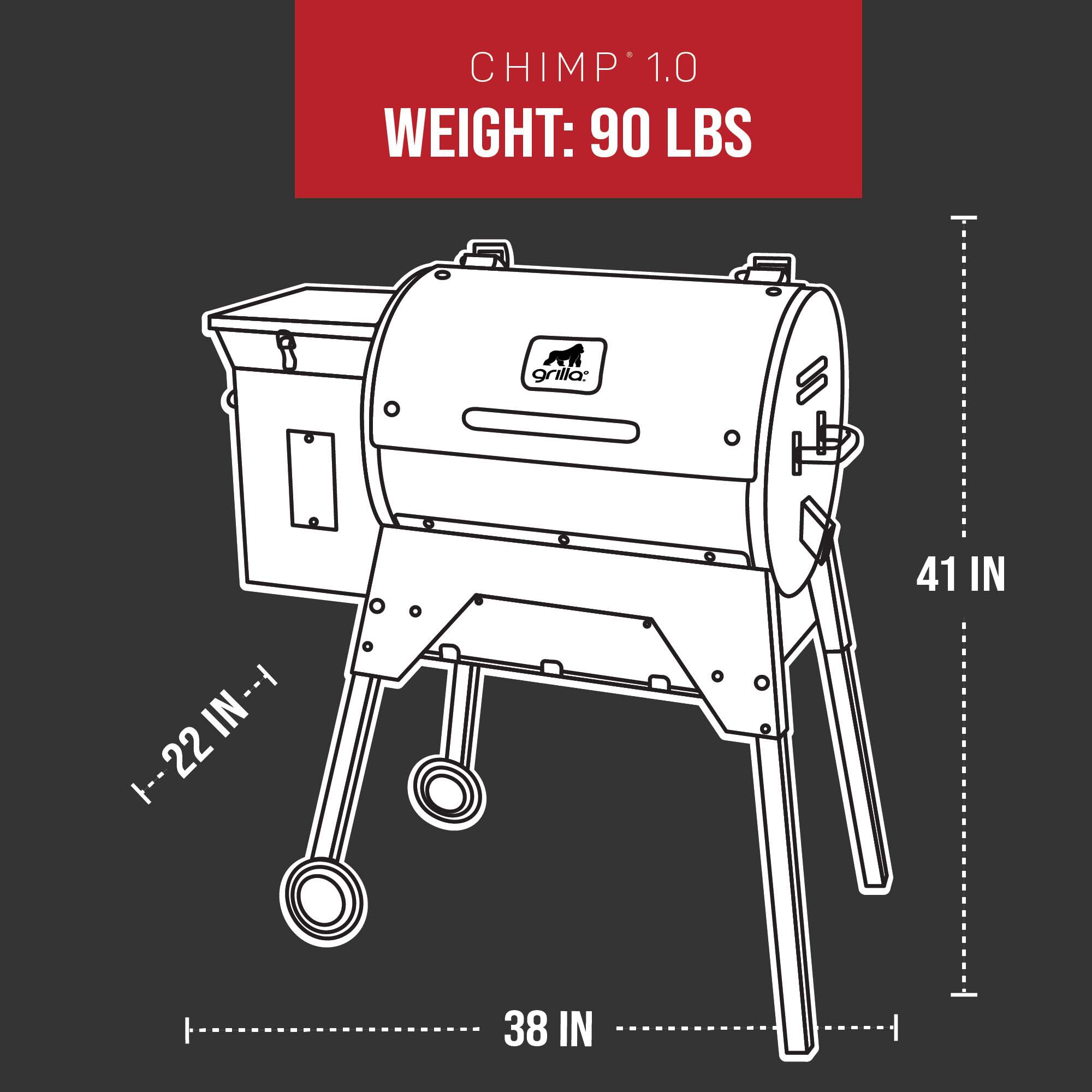 Chimp Tailgater WiFi Wood Pellet Grill