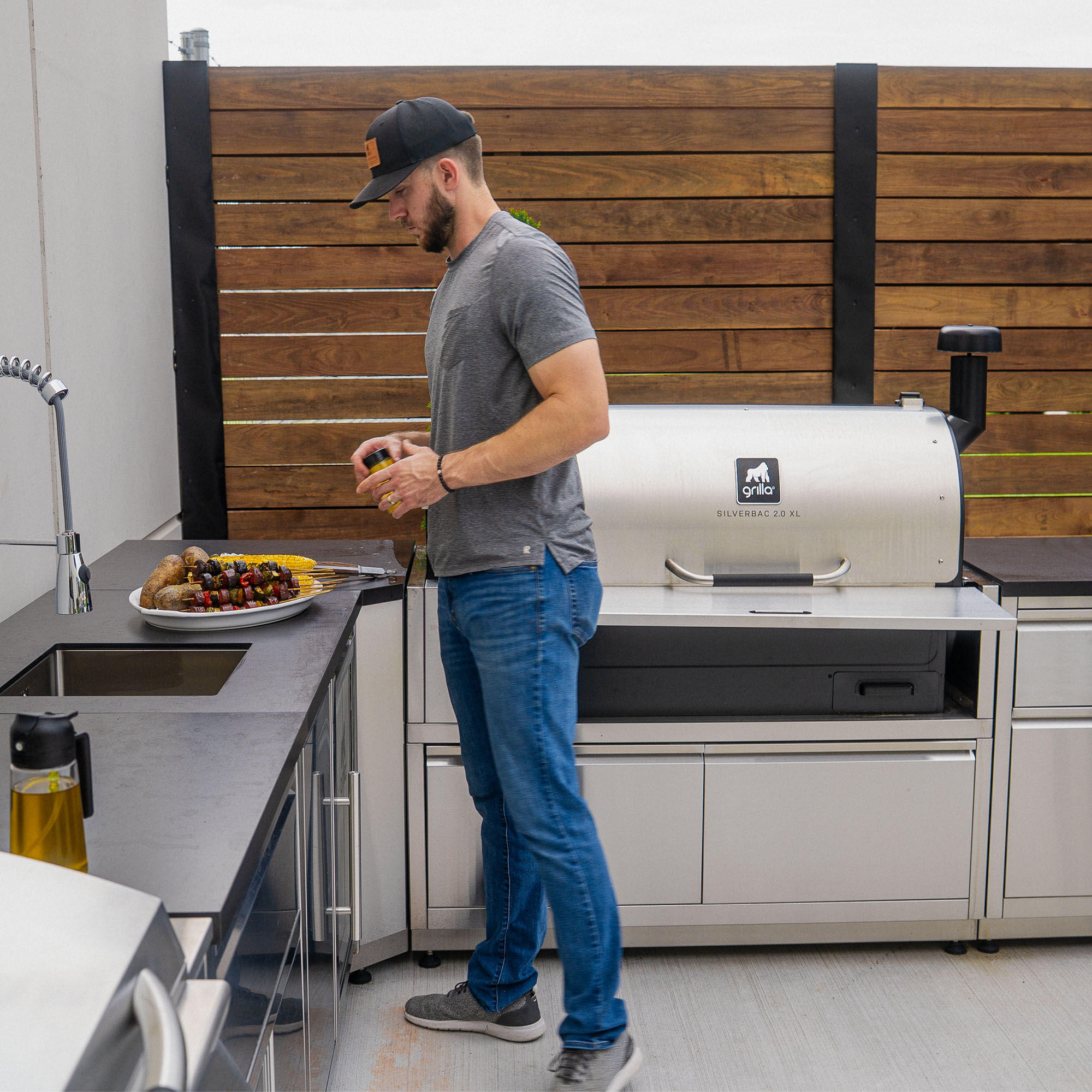 Silverbac® 2.0 XL Wood Pellet Grill Built-In