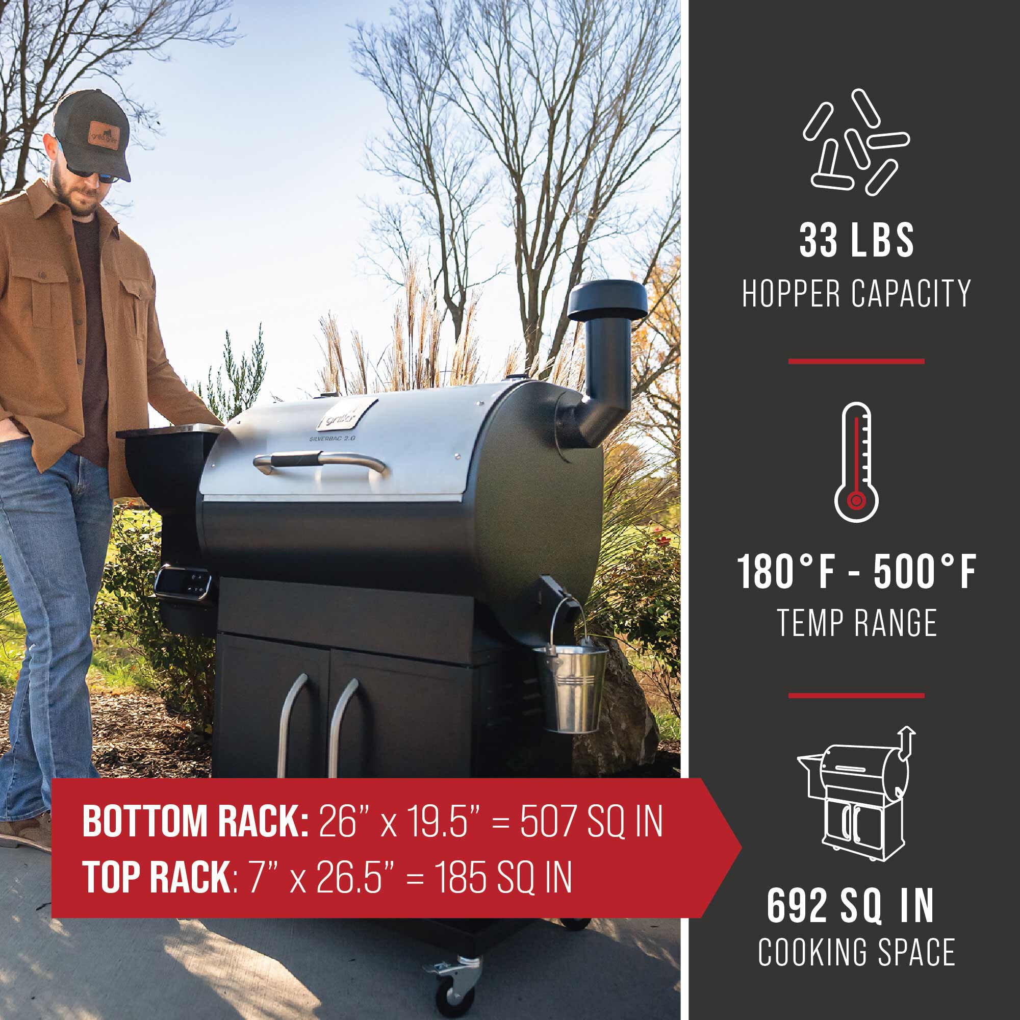 Silverbac® 2.0 Wood Pellet Grill