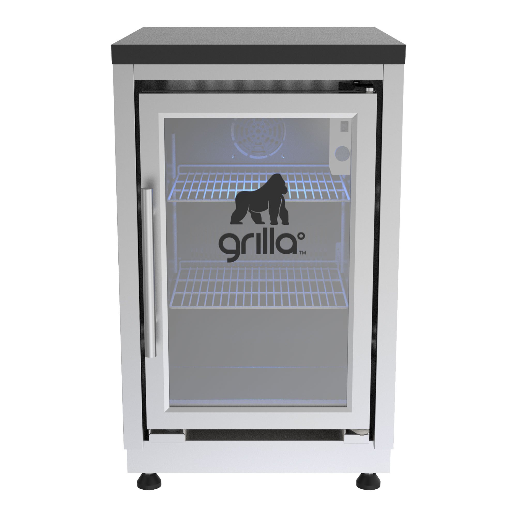 Outdoor Kitchen Beverage Cooler & Cabinet