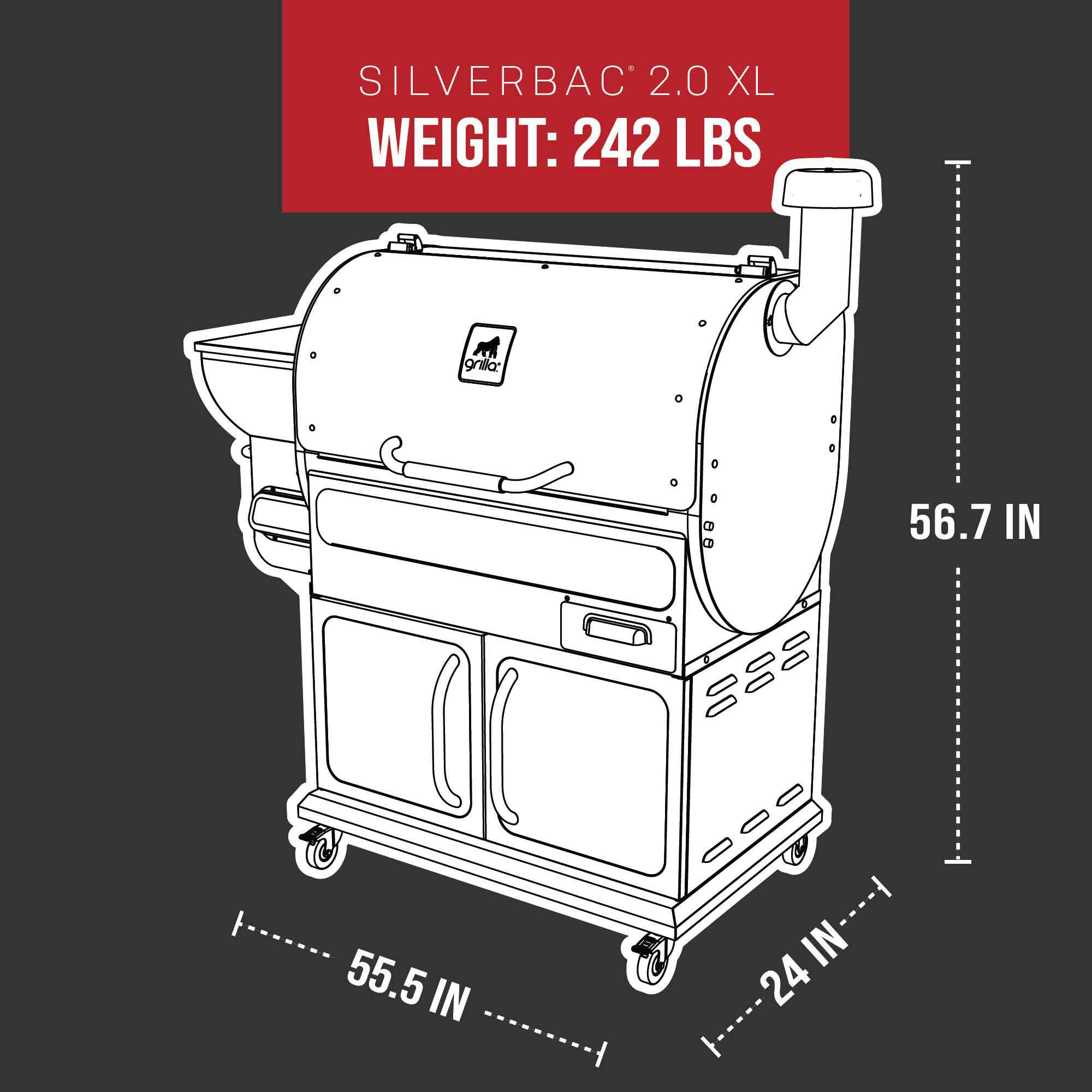 Silverbac® 2.0 XL Wood Pellet Grill