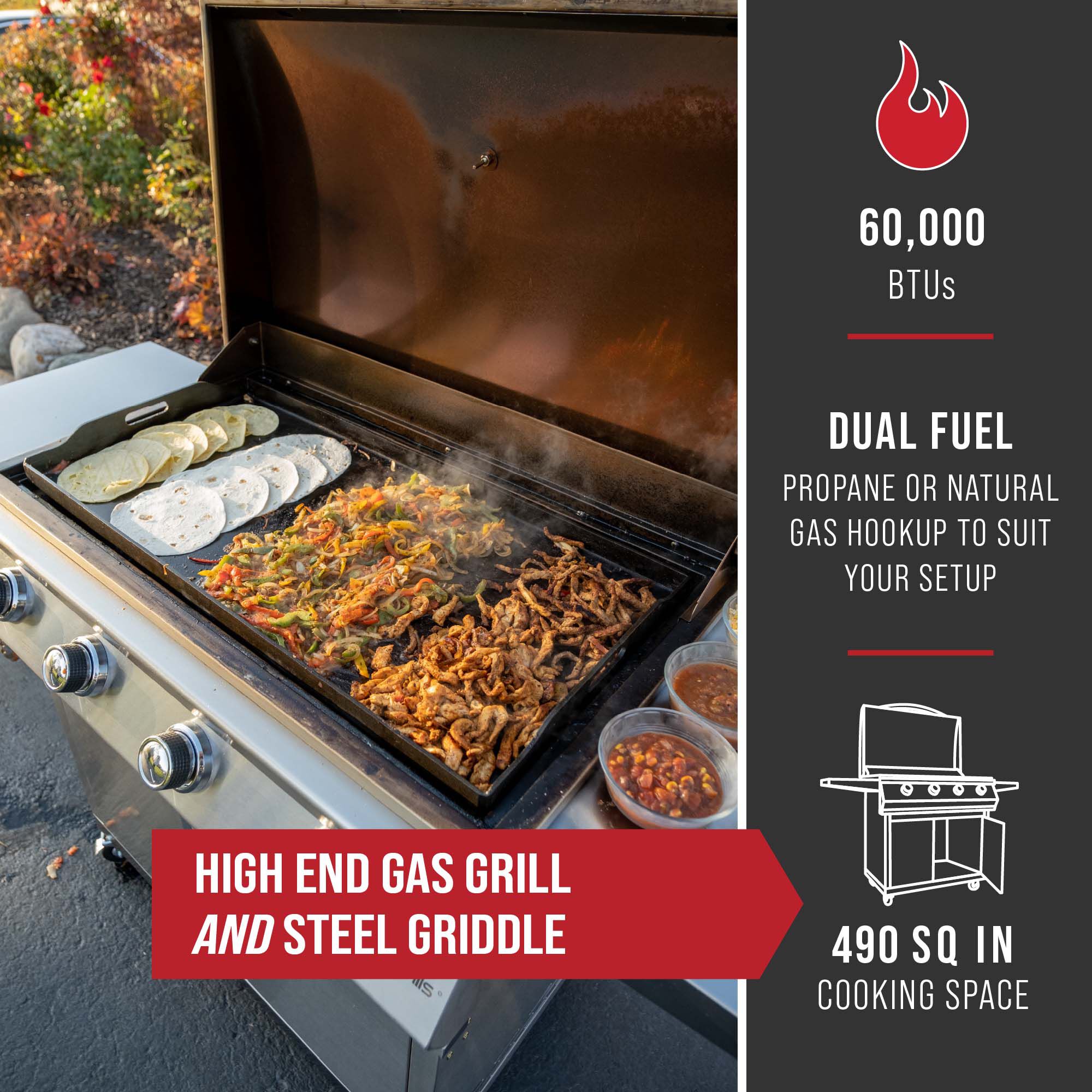 Primate Gas Grill and Griddle