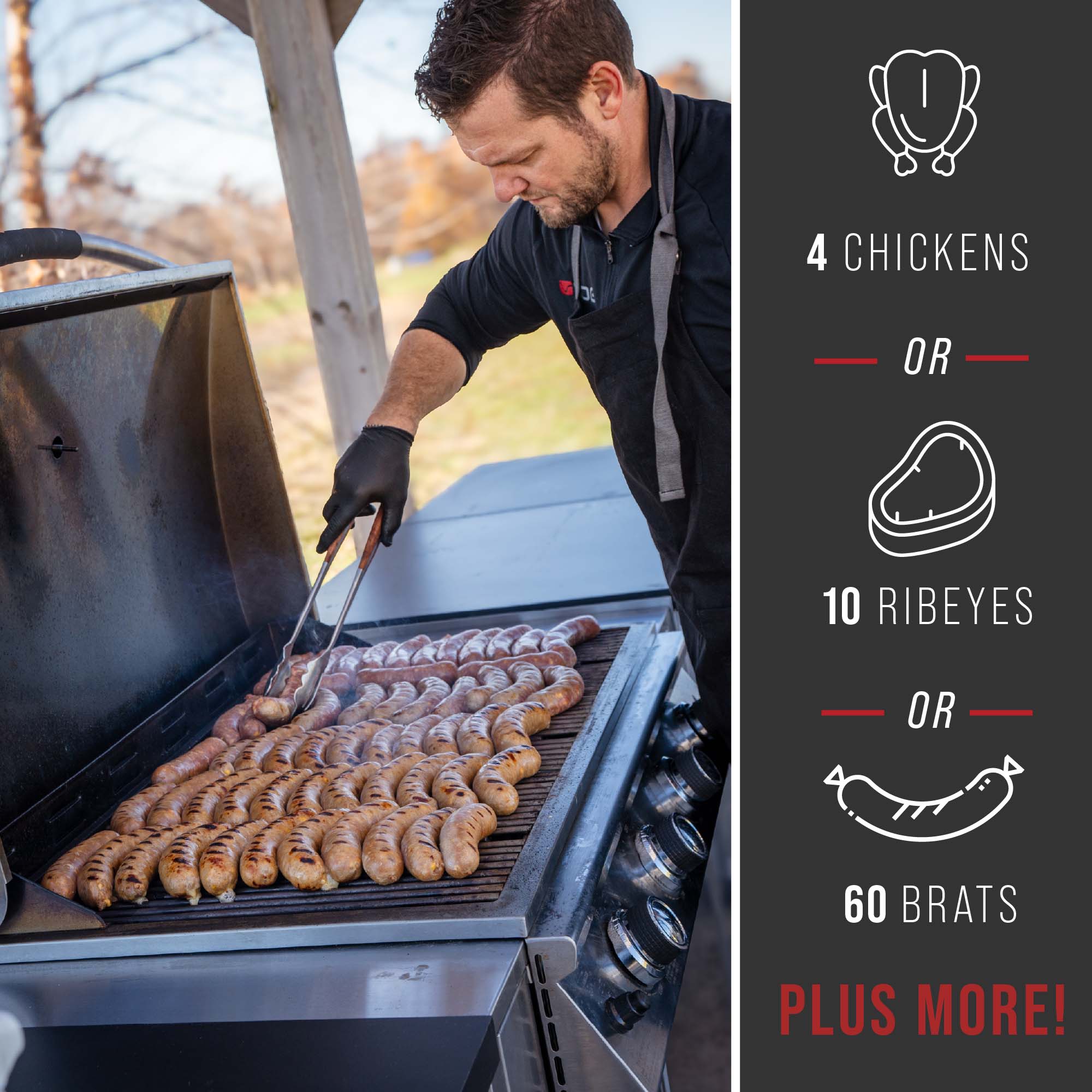 Features 3 - Primate Top Gas Grill & Griddle