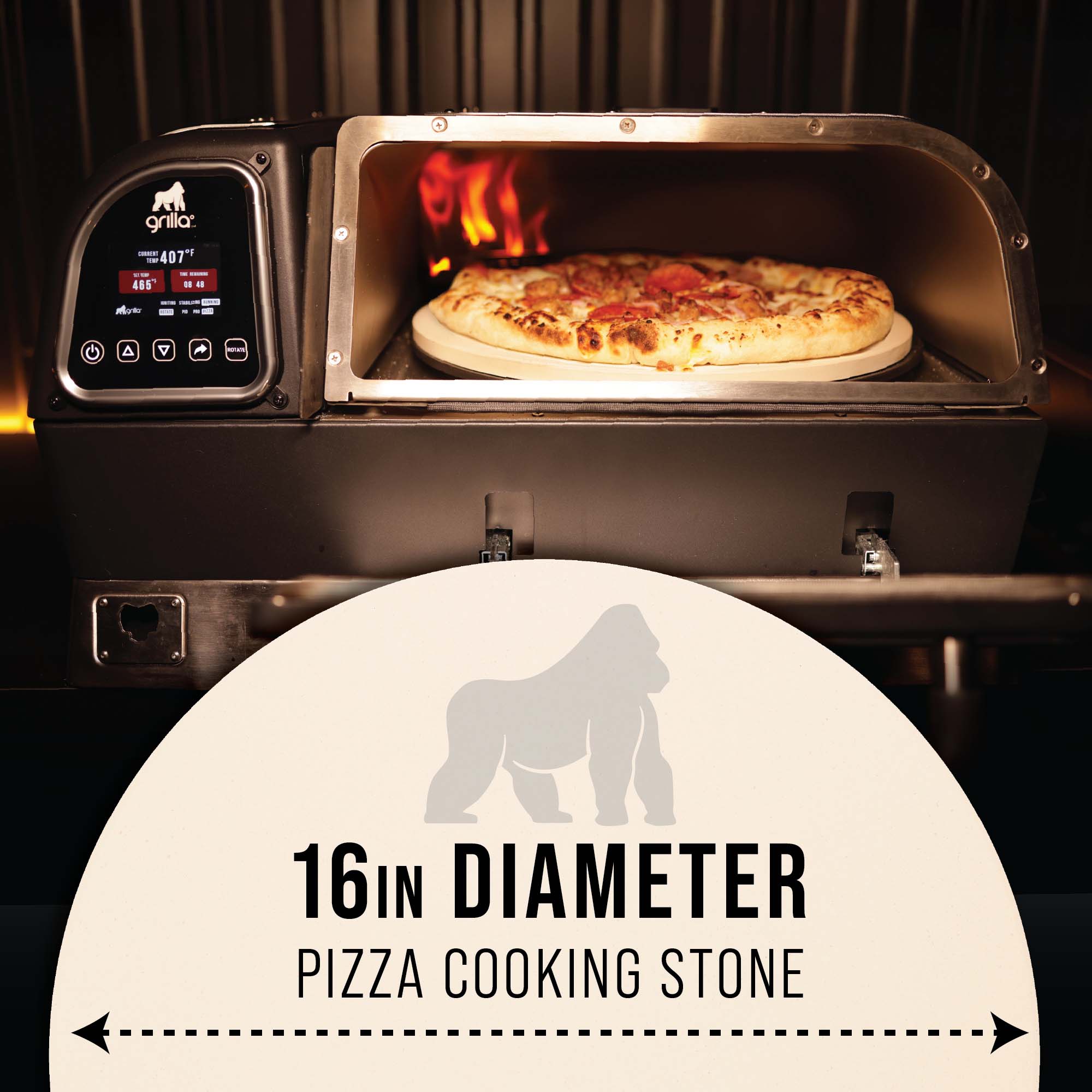Features 3 - Grilla Pie-Ro® Wood Pellet Pizza Oven