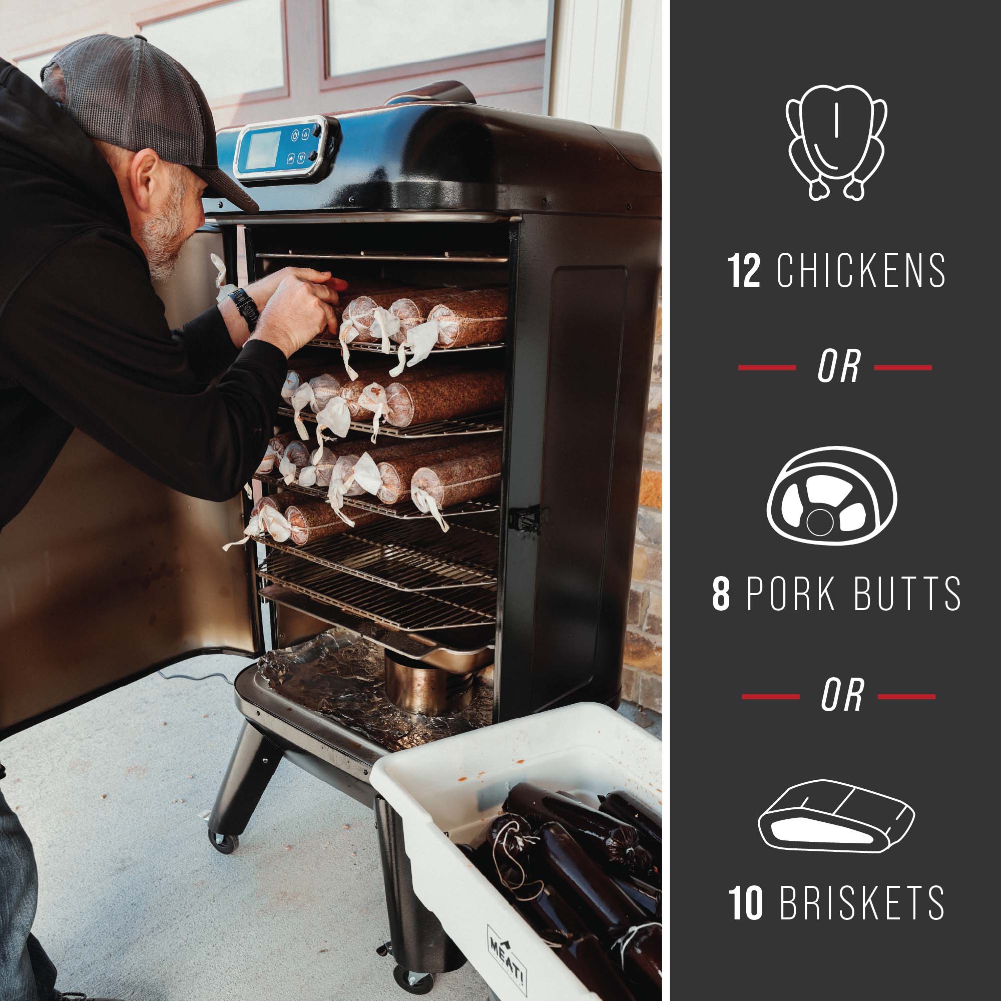 Features 3 - Mammoth Vertical Pellet Smoker